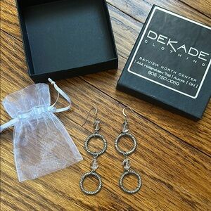 Dekade Silver Dangle Earrings